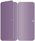 Metallic Purple Panel Invitation 3 3/4 x 8 1/2 (folded) - 10/Pk