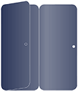 Blue Satin Panel Invitation 3 3/4 x 8 1/2 (folded) - 10/Pk