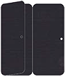 Linen Black Panel Invitation 3 3/4 x 8 1/2 (folded) - 10/Pk