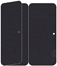 Linen Black Panel Invitation 3 3/4 x 8 1/2 folded