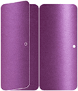Purple Silk Panel Invitation 3 3/4 x 8 1/2 folded