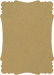 Natural Kraft Victorian Card 3 1/2 x 5 - 25/Pk