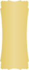 Gold Victorian Card 4 x 9 1/4
