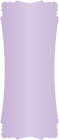Violet Victorian Card 4 x 9 1/4