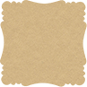 Grocer Kraft Victorian Card 7 1/4 x 7 1/4 - 25/Pk