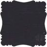 Linen Black Victorian Card 7 1/4 x 7 1/4 - 25/Pk